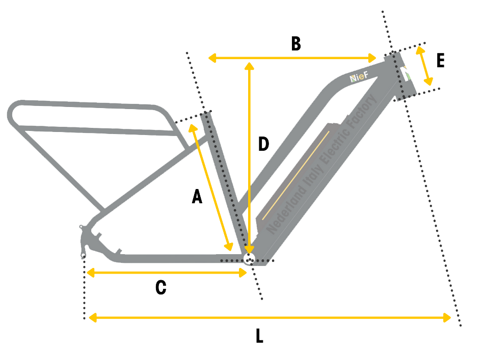 Telaio bicicletta elettrica 26"