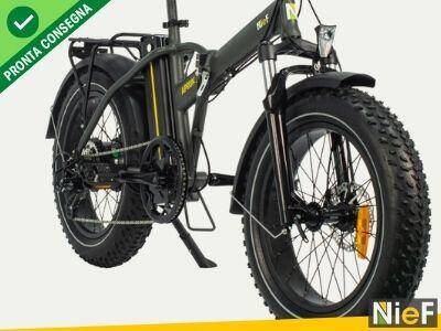 Nief Aprum - Bicicletta elettrica FAT Pieghevole 250W 48V 556Wh - Frontale 45