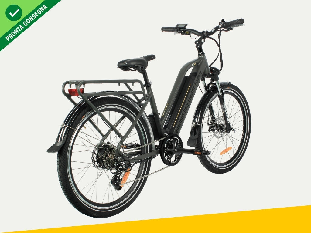 Nief Sibilla Ebike - Bicicletta elettrica 250W 36W - Vista posteriore portapacchi